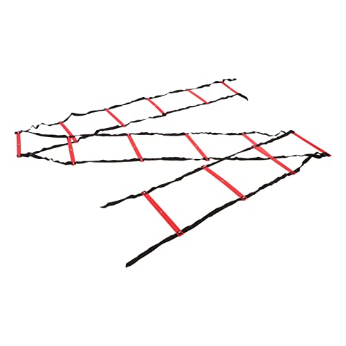 7M 14 Rung Agility Speed Ladder Stairs, Adjustable Training Ladder for Soccer Football Fitness, Non - Slip PP Agility Ladder with Angle Mark for Athletes and Coaches