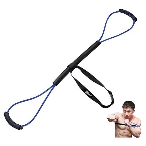 𝘀𝗮𝗻𝘀𝗲𝗻𝘄𝗮𝗻𝘄𝗼 Boxing Resistance Bands for Speed, Strength – Ideal for Fighters, Fitness Enthusiasts to Enhance Combat Techniques and Home Training with Varied Resistance Levels - color: Blue 2.0