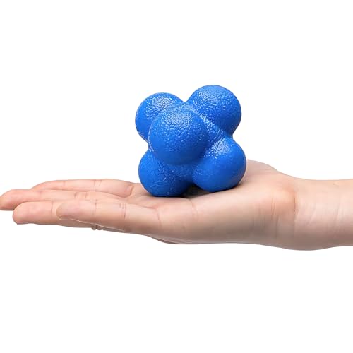 Hexagonal Reaction Ball High-Density Rubber Foam Bounce for Agility Reflex and Coordination Training