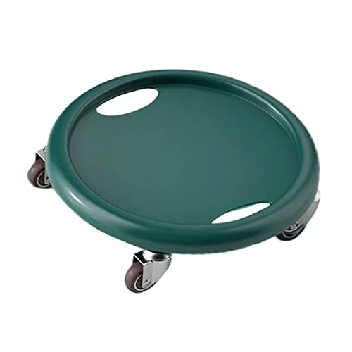 Keenso Core Slider Ab Workout Sliding Disc with PU Plastic Metal Build 4 Universal Rollers for Core Training Home Gym Exercise for Men and Women - color: Dark Green