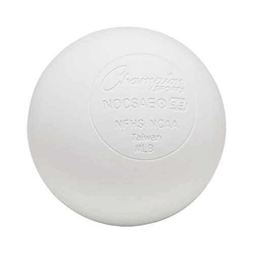 Champion Sports Lacrosse Balls & Rhino Skin® Foam Balls – Official Size Balls for Games, Practice & Training, NCAA, NFHS & SEI Certified, Multiple Colors, Packs & Styles Available