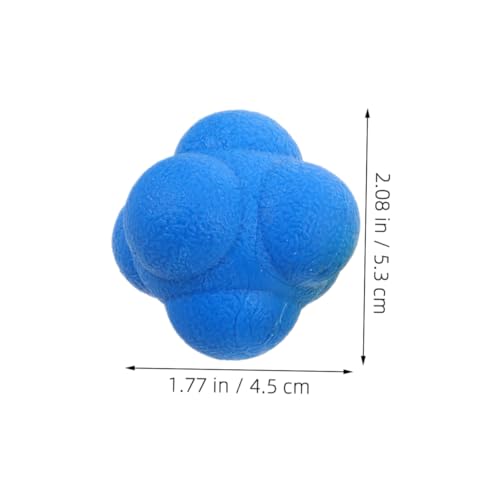Toyvian 6pcs Reaction Speed Training Balls Enhance Hand Eye Coordination and Reflexes for Sports and Fitness and Elastic Reaction Balls for Kids and Adults