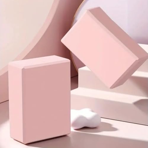 Non-Slip High-Density Yoga Foam Block – Balance & Support for Yoga, Pilates & Meditation - color: Pink
