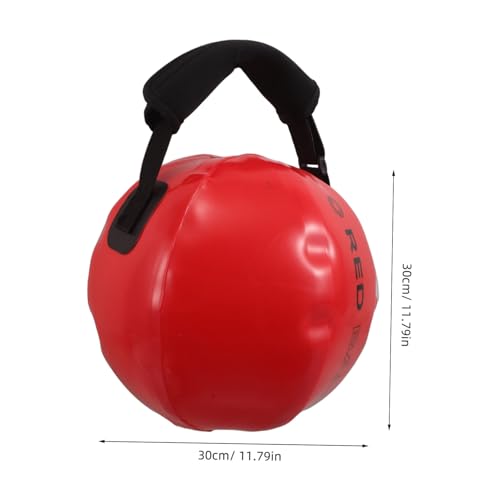 VOSAREA Red Sandbag for Working with Handle, Sturdy Pvc and Cloth Construction, Adjustable Weight for High-intensity Interval Training, for Home Gym and Shoulder or Softball Swings
