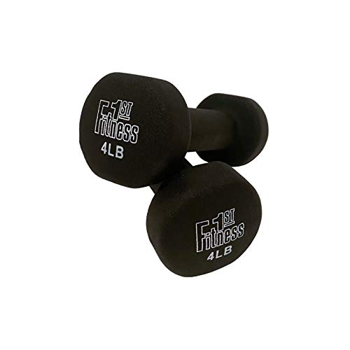Fitness First Neoprene Dipped Dumbbells (Pairs) - size: 4 LBS