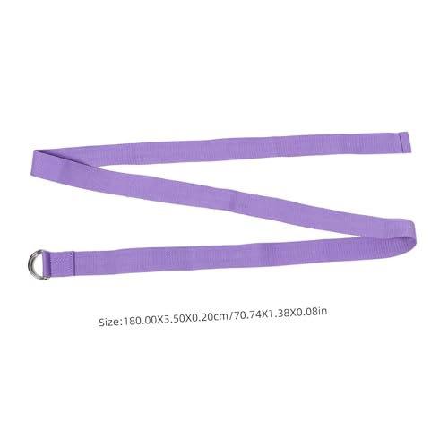 YARNOW Yoga Assisted Stretch Belt Fitness Resistance Belt Foot Stretching Band Comfortable Belt Yoga Support Belt Foot Muscle Relaxation Stretching Strap Lavender Polyester Cotton