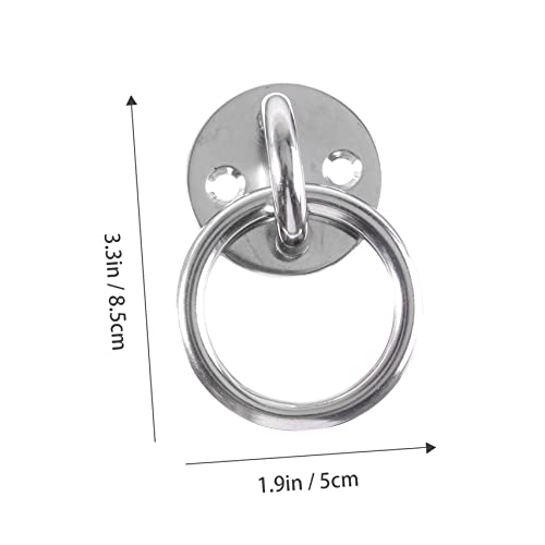 KOMBIUDA 2sets Ring Ceiling Anchor Wall Mount Suspension Trainer Bracket for Swings Battle Ropes