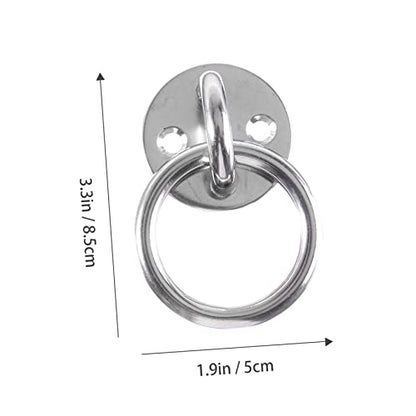KOMBIUDA 2sets Ring Ceiling Anchor Wall Mount Suspension Trainer Bracket for Swings Battle Ropes