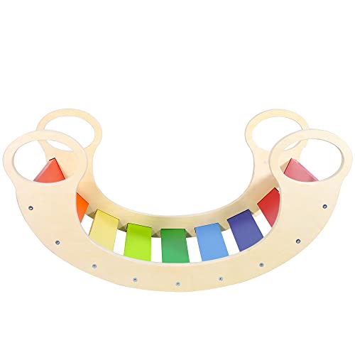 Waldorf Wooden Rocking Play (Rainbow)