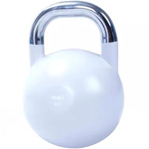 Kettlebell Weights Women's Shaping Competitive Kettle Bells, Gym Electroplated Steel Dumbbell, Strength Training Equipment, Swing/Lift(Light grey-4kg) - color: Light Grey-4kg