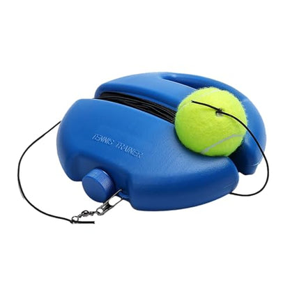 Tennis Trainer Rebounds Ball Set - Self-Practice Portable Tennis Training Equipment - Blue - 1 Set, 1 Piece