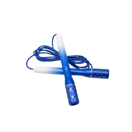 Jump Rope for Women (Rainbow Series) – Adjustable Cardio Rope for Women’s Fitness & Home Workouts | Soft-Grip Handles, Smooth PVC Cable, Lightweight Design | Made in Korea - color: Navy