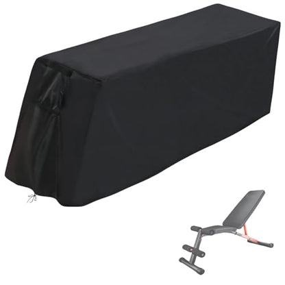 Weight Bench Cover - Exercise Workout Bench Cover Waterproof Protective Covers for Sit-Up Board, Black - size: 55"L×18"W×16"H