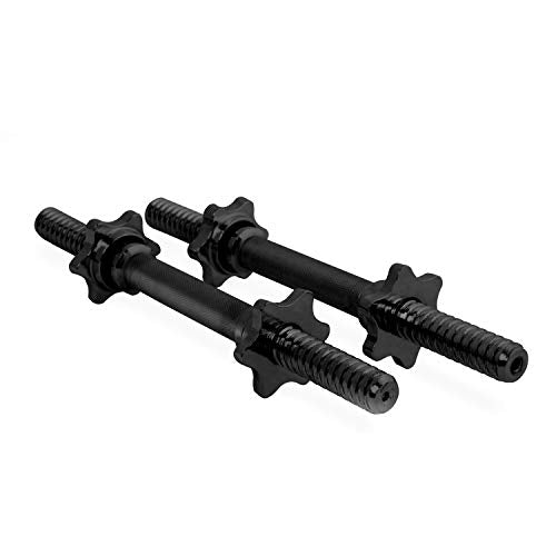 CAP Barbell 14" Regular Dumbbell Handles | Multiple Options - color: Black - Pair, style: Threaded w/Collars