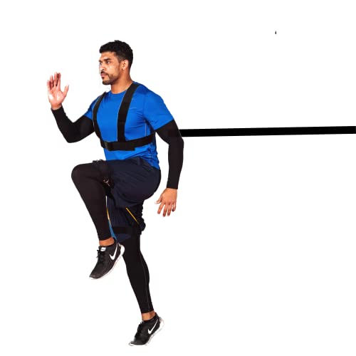 Fitness Health Speed Agility Training Set - Harness Sprint Training - Extreme Training Leg Resistance Bands - Kinetic Workout Set - Suspension Fitness Trainer Set for Home with Carrying Bag