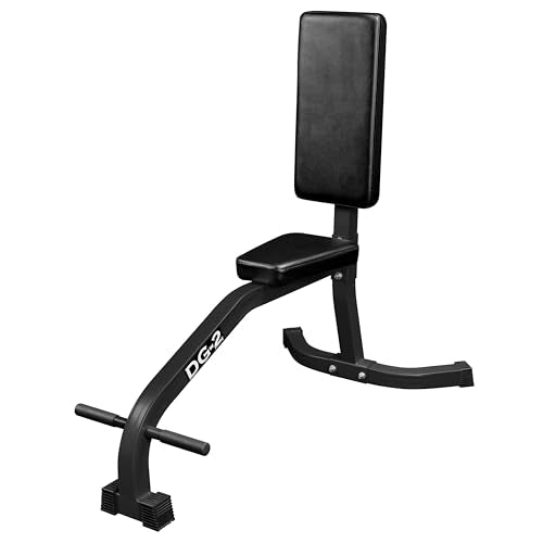 Valor Fitness Upright Stationary Weight Bench – Shoulder Press Bench for Strength Training, Arms, Biceps, Triceps, and Home Gym Workouts - color: DG-2K Black