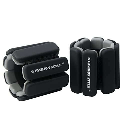 Wearable Wrist & Ankle Weights, Set of 2 (1 LB ea.), Adjustable Arm Weights Set, Weight Loss Bracelet, For Running, Walking, Jogging, Jumping, Yoga, Dance, Pilates, Aerobics, Strength Training, Women/Man.