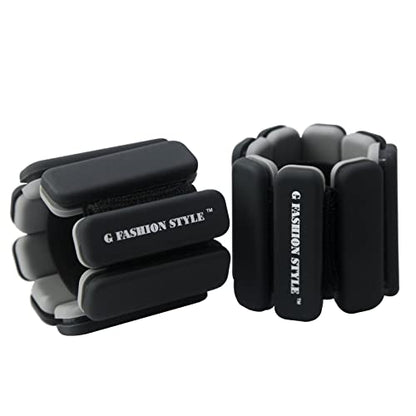 Wearable Wrist & Ankle Weights, Set of 2 (1 LB ea.), Adjustable Arm Weights Set, Weight Loss Bracelet, For Running, Walking, Jogging, Jumping, Yoga, Dance, Pilates, Aerobics, Strength Training, Women/Man.