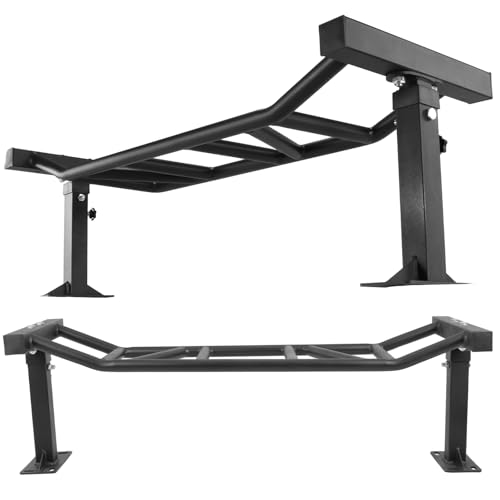 47 Inch Ceiling Mount Pull Up Bar Fitness Trainer Adjustable Height Heavy Duty Multi-Grip Chin Up Bar Home Gym Equipment
