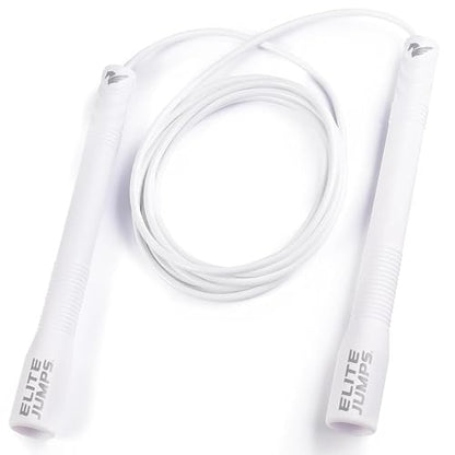 Fit Plus Pro Freestyle PVC, 4mm Cord Skipping Rope, Cardio, Adjustable 10ft Length with 8" Reinforced Handles, Non-Slip Grip for Gym Workout, School Sport, Beginner Use