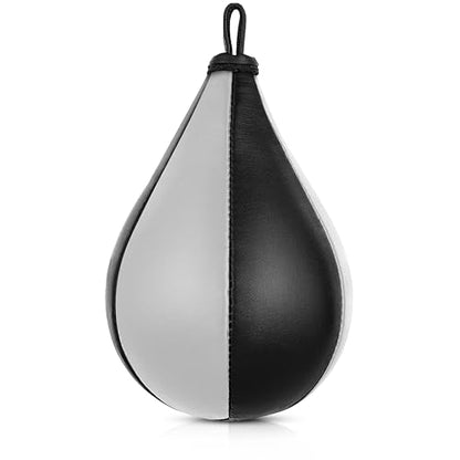 Boxing Speed Bag - Leather Speed Bags - Punching Speed Ball - Exercise Workout MMA Speed Bag for Adults