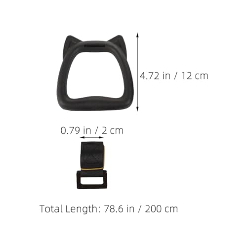 Toddmomy Gymnastic Rings with 2m Straps Set, Indoor Fitness Rings for Workout and Pull-up Training, Adjustable Hanging Bodybuilding Circles for Home Gym Exercise