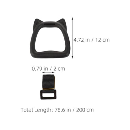 Toddmomy Gymnastic Rings with 2m Straps Set, Indoor Fitness Rings for Workout and Pull-up Training, Adjustable Hanging Bodybuilding Circles for Home Gym Exercise