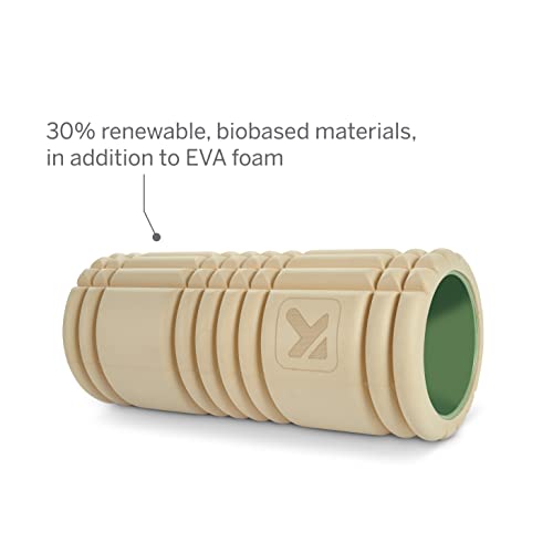 TRIGGERPOINT Performance Therapy Grid Patented Multi-Density Foam Massage Roller (30% Renewable Materials) Exercise, Deep Tissue Muscle - Muscle Pain&Tightness, Improves Circulation (13"), Tan - color: Tan, size: 13 Inch