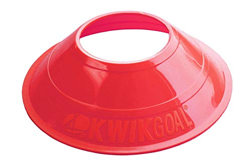 Kwik Goal Mini Disc Cone Kit (50-Pack) - color: Blue/Red, size: 1 3/8" tall with 5" diameter base