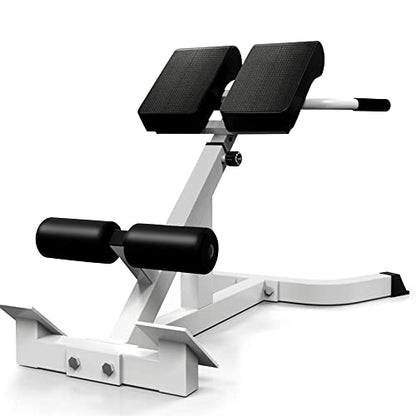 Roman Chair Back Extender - Angle & Height Dual Adjustable Hyperextension Bench for Home Gym - Adjustable Back Exercise Machine Fitness Equipment