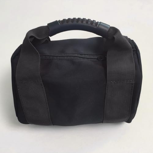 Kettlebell Sandbag Bag Only with Handle - Sand Weights Bag for Functional Fitness, Boxing, Bodybuilding (Sand Not Included) - color: Black