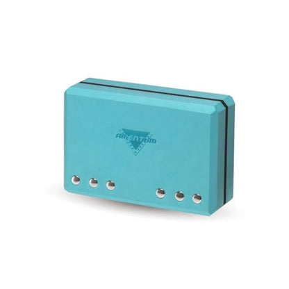 AMENTUM Yoga Block 9”x6”x3” Stand Out With Style Premium Yoga Block Featuring Bold Metallic Rivets. High-Density/Non-Toxic EVA Foam, Non-Slip Surface,Lightweight Exercise Support for Yoga, Stretching, Fitness Training