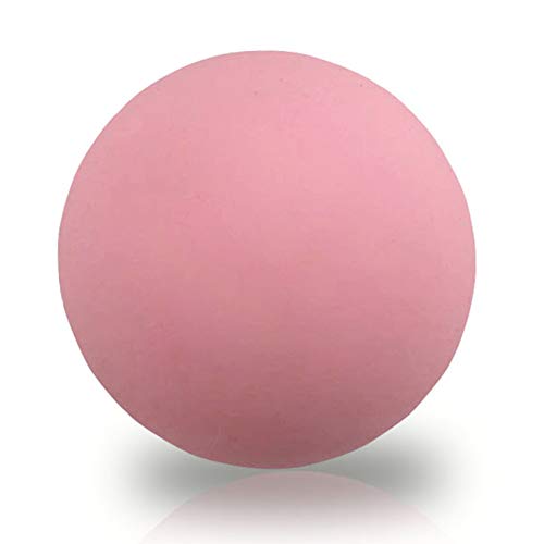 Premium Lacrosse Trigger Point Massage Balls for Myofascial Release, Plantar Fasciitis Foot Roller Therapy, Muscle Knots, Yoga Therapy, Exercise & Recovery (Strawberry) - color: Strawberry