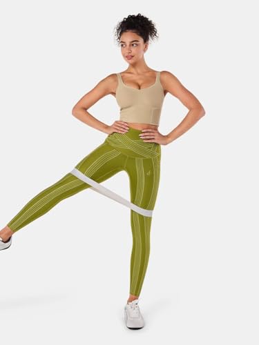 Fanka Powerband Resistance Leggings for Women,High Compression Workout Leggings with Built-in Resistance Bands