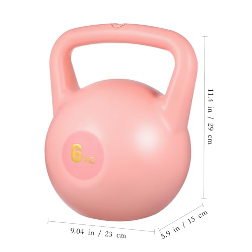 Alasum Soft Rounded Pink Kettlebell for Strength Training with Comfortable Grip Portable Home Gym Equipment for Men and Women Fitness Workouts