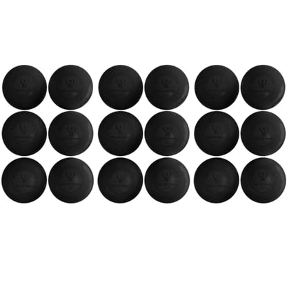 GCA Pro Lacrosse Official Game Ball NFHS College Approved Velocity 6 Pack LAX Field Tournament Rubber Practice (Black, 6 Balls)