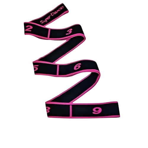 Stretching Strap - Yoga Stretch Belt with 8 Loops, Multi-Segment Design & Storage Bag - Elastic Exercise Strap for Physical Therapy, Home Workout, Pilates
