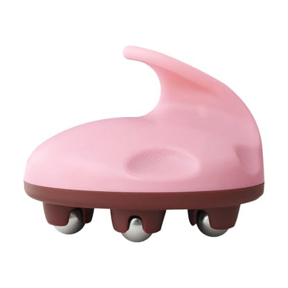 Lymphatic Massage Roller for Cellulite Remover Body Sculpting - Handheld Cellulite Massage Tool for Body Bloat Blood Circulation Lymphatic Drainage Pink - size: Steel Roller-pink