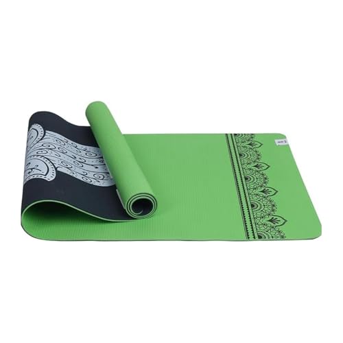Yoga Mat - Premium 6mm Print Reversible Extra Thick and Large Non Slip Exercise & Fitness Mat for All Types of Yoga, Pilates & Floor Workouts (72" x 24" x 6mm Thick) Tranquil Tusk