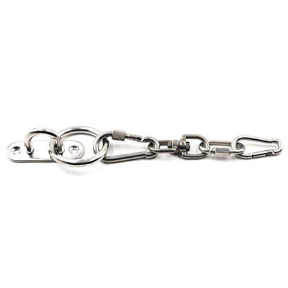 Ceiling Wall Mount Hook Heavy Duty Anchor 5mm 3/16" 304 Stainless Steel Great for Yoga Swings Hammocks/Boat Rigging/Marine Deck Hardware/Suspension Training Straps - color: 5mm ellipse