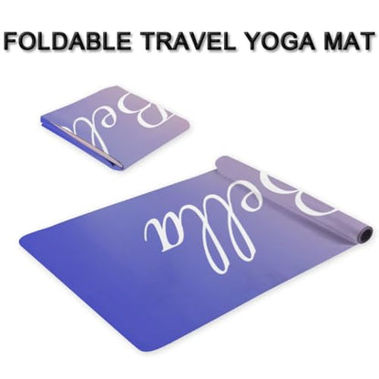 Custom Name Yoga Mat,Personalized Travel Yoga Exercise Mat,Non Slip,Perfect for Kids & Adults,Gradient Color D Series - color: Style 16
