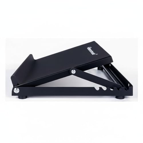 Milageto Ankle Mobility Board Stable Three-Sided Design Adjustable Slant Board Steel Frame Incline Foot Stretcher for Home Gym - color: Black, style: Wider Frosted Non-slip Surface