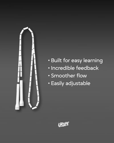 Beaded Pro - Premium Jumprope, White and Black