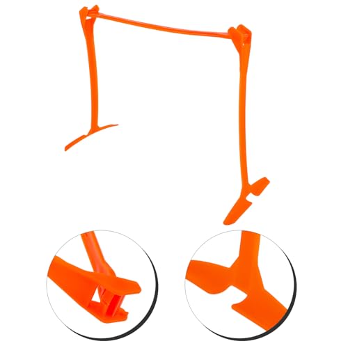 LALAFINA Adjustable Soccer Training Hurdles, Foldable Orange Plastic Speed Hurdles with 3-Level Height for Agility and Running Training Equipment