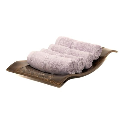 Mosobam Turkish Washcloths, 4 Pack, 13 x 13 in, 700 GSM, Lavender Aura - color: Lavender Aura, size: Washcloths, Set of 4