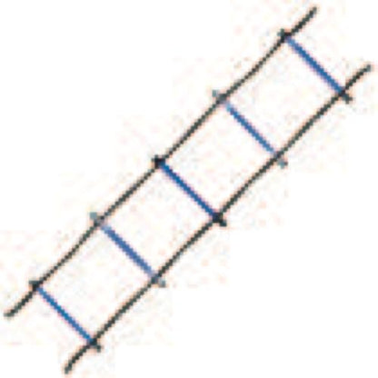 Champion Sports Sectioned Agility Ladder Set, Red/Yellow/Blue/Green, 6.5" x 16" Wide