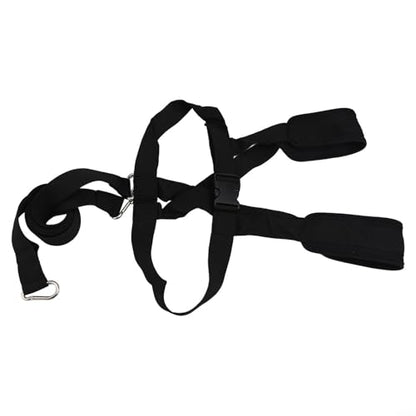Sled Harness for Exercise, Running Resistance Training Rope Kit with Adjustable Waist 33-46 Inch,Nylon Football Tire Pulling Harness