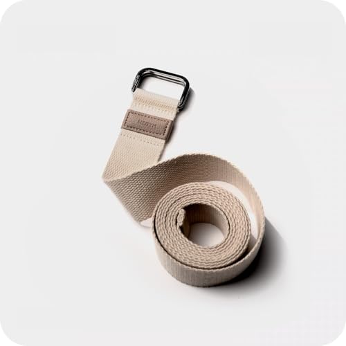 WeGym Yoga Straps, Adjustable Strap for Stretching at Home, Essential Accessories for Yoga, Pilates, Physical Therapy, Mobility Workouts - color: Sandstone