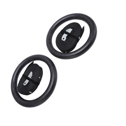 Qiilu Strength Training Gymnastic Rings 661.38lb Load Bearing Double Exercise Rings Workout Equipment with Adjustable Numbered Straps for Home Gym Training