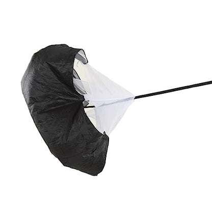 Running Speed Training Parachute, Resistance Sprint Chute for Track and Field, Football Soccer Speed Workout, Adjustable Belt with Storage Bag, Professional Grade Polyester Pongee